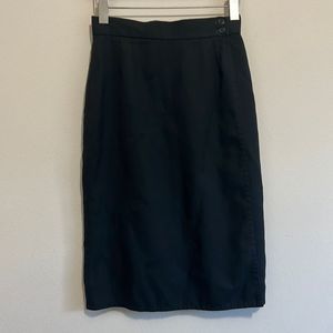 Vintage Classic of Boston Black Maxi Slit Skirt